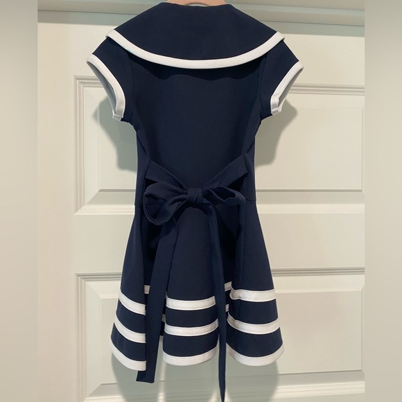 Bonnie Jean toddler girl sailor vintage look dress 3T - Picture 2 of 4